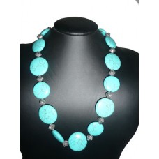 Turquoise Handmade Necklace "Plat"...ON SALE!